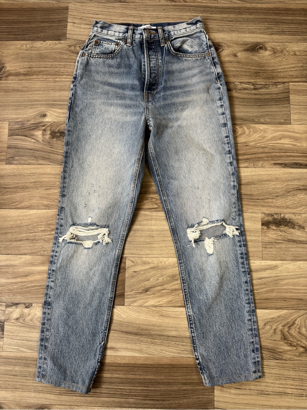 RE/DONE Super High Drain Pipe Jeans Size 25